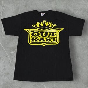 Vintage Y2K OutKast Crown Logo Music Band T-Shirt Men’s Large Hanes Heavyweight